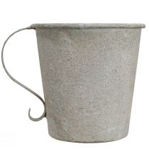 Artikel Stabkerzenhalter Grau im Tassen-Design Ø11cm H11cm - Stilvolle Dekoration