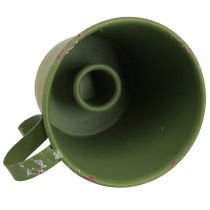 Artikel Grüner Metall Stabkerzenhalter im Vintage Tassen-Design Ø9,5cm H8cm 3er-Set