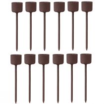 Artikel Stabkerzenhalter zum Stecken Rost Braun Ø22mm H10,5cm 12 St für festliche & charmante Atmosphäre