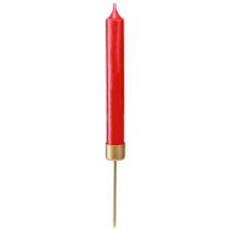 Artikel 12er Set Stabkerzenhalter Mattgold, 22mm Ø, H10,5cm, perfekt für Dekoration & Events