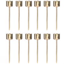 Artikel Stabkerzenhalter zum Stecken Rotgold Ø22mm H10,5cm 12 St