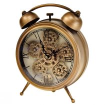 Artikel Steampunk Uhr mit römischen Zahlen Wecker 23x8x29,5cm