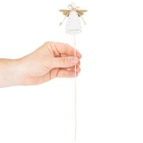Artikel Dekostecker Holzengel 31cm Schutzengel Figur mit farbigen Flügeln 12St Innenbereich
