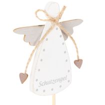 Artikel Dekostecker Holzengel 31cm Schutzengel Figur mit farbigen Flügeln 12St Innenbereich