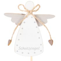 Artikel Dekostecker Holzengel 31cm Schutzengel Figur mit farbigen Flügeln 12St Innenbereich