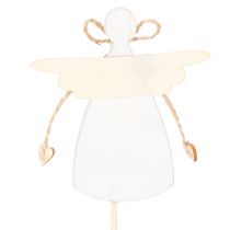Artikel Dekostecker Holzengel 31cm Schutzengel Figur mit farbigen Flügeln 12St Innenbereich