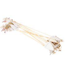Artikel Dekostecker Holzengel 31cm Schutzengel Figur mit farbigen Flügeln 12St Innenbereich