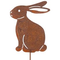 Artikel Gartenstecker Hase aus Metall mit Rostoptik 4er-Set 60 cm zur Osterdekoration