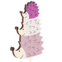 Artikel Deko-Stecker Holz Igel-Familie 34cm 12 Stück bunt für Innen und Außen