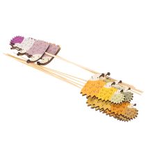 Artikel Deko-Stecker Holz Igel-Familie 34cm 12 Stück bunt für Innen und Außen