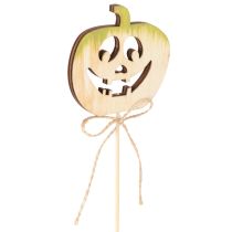 Artikel Dekostecker aus Holz Kürbis 31 cm 12 Stück Halloween Herbst