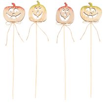 Artikel Dekostecker aus Holz Kürbis 31 cm 12 Stück Halloween Herbst