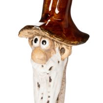 Artikel Dekofigur Zwerg zum Stecken Keramik 16cm Mehrfarbig 2 Stück