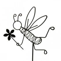 Artikel Blumenstecker Metall Bienen Deko Schwarz 8,5cm 4 St