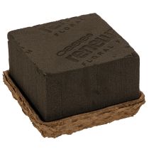 Artikel OASIS® Renewal® Floral Foam Biolit® Steckschaum, 1/2 Ziegel, braun, 12 x 12 x 8 cm, 2 Stück