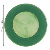 Artikel Steckschaum-Kranz 29cm mit Schale für florale Dekorationen – Nasssteckschaum 2er Pack