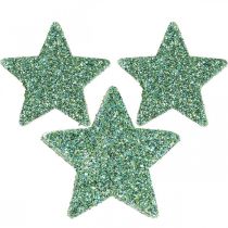 Streudeko Weihnachten Sterne Streusterne Grün Ø4/5cm 40St
