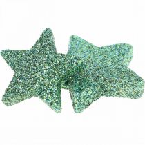 Streudeko Weihnachten Sterne Streusterne Grün Ø4/5cm 40St