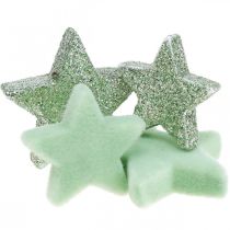 Artikel Streudeko Weihnachten Sterne Streusterne Grün Ø4/5cm 40 St
