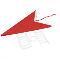 Artikel Sternförmige Hängedeko aus Papier mit Jutekordel