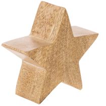 Artikel Deko-Holzstern Set 3-teilig 10cm Mintgrün Weiß