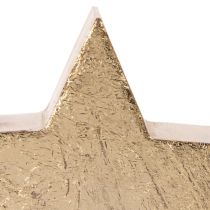 Artikel Deko-Sterne Holz Gold 10cm 3er-Set Tischaufsteller Innenbereich