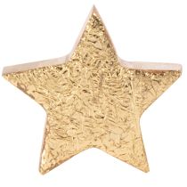Artikel Deko-Sterne 5cm Holz goldfarben beschichtet 9 Stück Innenbereich