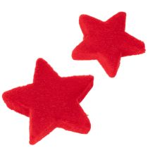 Artikel Dekostern beflockt aus Kunststoff 4–5 cm rot 40 Stück