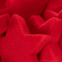 Artikel Dekostern beflockt aus Kunststoff 4–5 cm rot 40 Stück