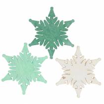 Artikel Streudeko Weihnachten Stern Grün, Weiß Sortiert 4cm 72 St