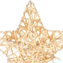 Artikel Deko Stern Set Draht Gold 10cm und 7cm 12 Stück