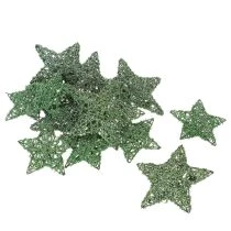 Artikel Drahtstern Set grün 12 Stück 7cm und 10cm Innenbereich