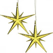 Weihnachtsdeko Stern Anhänger Golden B11,5cm 16St