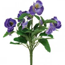 Künstliche Stiefmütterchen Violett Kunstblume Wiesenblume 30cm