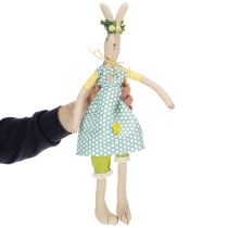 Artikel Stoffhase für Ostern, Osterhase mit Kleidung, Hasenmädchen H43cm