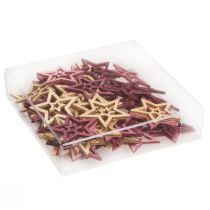Artikel Charmante Holzsterne in Berry Rosa & Natur – Vielseitige Streudeko Ø4cm 72St