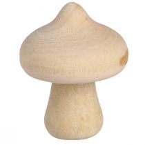 Artikel Mini-Pilze aus Holz mit naturbelassener Rinde - Rustikale Tischdeko & Bastelbedarf Ø2cm 36er-Set