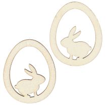 Artikel Streudeko Ostern Holz Hasen-Ei 4cm 72St: Kreative Osterdeko natürliche DIY-Ideen