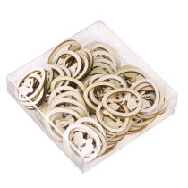 Artikel Streudeko Ostern Holz Hasen-Ei 4cm 72St: Kreative Osterdeko natürliche DIY-Ideen