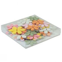 Artikel Streudeko Holz Blumen Farbig Tischdeko Ø3-4cm 48 St