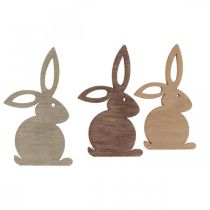 Streudeko Holz Streuteile Ostern Osterhase Brauntöne 4cm 72St