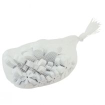 Artikel Streudeko Holz Tischdeko Weiß Blumen Ø2cm–6cm 20 St