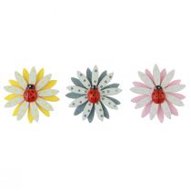 Artikel Streudeko Marienkäfer Blume Holz Filz Farbe Ø4cm 48 St
