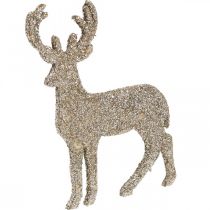 Artikel Streudeko Weihnachten Hirsch Deko Gold Glitter 6×8cm 24St