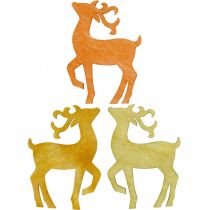 Artikel Streudeko Weihnachten Holz Hirsch Natur 4×3cm 72 St