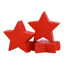 Streudeko Weihnachten Sterne Rot Holzsterne Ø1,5cm 300St