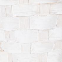 Artikel Hochzeitskorb aus Spaltweide Weiß 36cm 3er-Set für Blumen und Deko