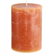 Artikel Stumpenkerzen Sunset Dunkelorange 85×120mm 2er Pack für Atmosphäre & Dekoration