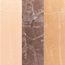 Artikel Stumpenkerzen 3 Farben Braun, Sand, Apricot 70×120mm, 12er Set - Dekokerzen für Stilvolles Ambiente