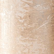 Artikel Stumpenkerzen durchgefärbt Hellgold 85×200mm 2 St